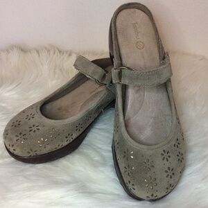 Jambu Brandy Wedge Heel Mules Sz-7.5